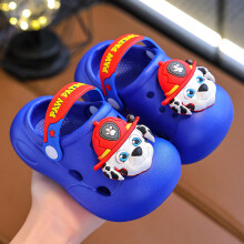 (Deep Blue,18-19)Toddler Paw Patrol Summer Shoes With Breathable Eva Materials For Indoor Play Outdoors And