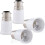 4x fittingadapter - B22 naar E27 fittingomzetter - Bajonetfitting lamphouderadapter 1