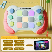 (Pink)Handheld Whack A Mole Quick Push Puzzle Spiel Logik pädagogisches Stressspielzeug Abbau