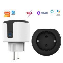 GYROOR Smart WiFi-stekker - Afstandsbediening - 16A - 2 stopcontacten - Wit