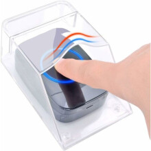 Transparante beschermkap voor buitendeurbel, waterdicht, draadloos, wandmontage - 11 x 6 x 5 cm