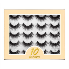 Faux Mink Eyelashes, 10 Pairs per Box