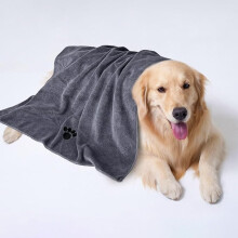 Beliebtes Haustierhandtuch, Badetuch, Matte, schnelltrocknend, saugfähig, extragroßes Mikrofaser-Badehandtuch für Katzen und Hunde