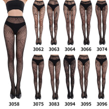 Allsidige spindelvevstrømpebukser – sexy, uthulede silkestrømper, Halloween-populære utenlandske sexy fiskenettstrømpebukser, 11 par