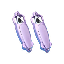 Stylo à bille à poignée ergonomique en forme de calmar, 2-Violet