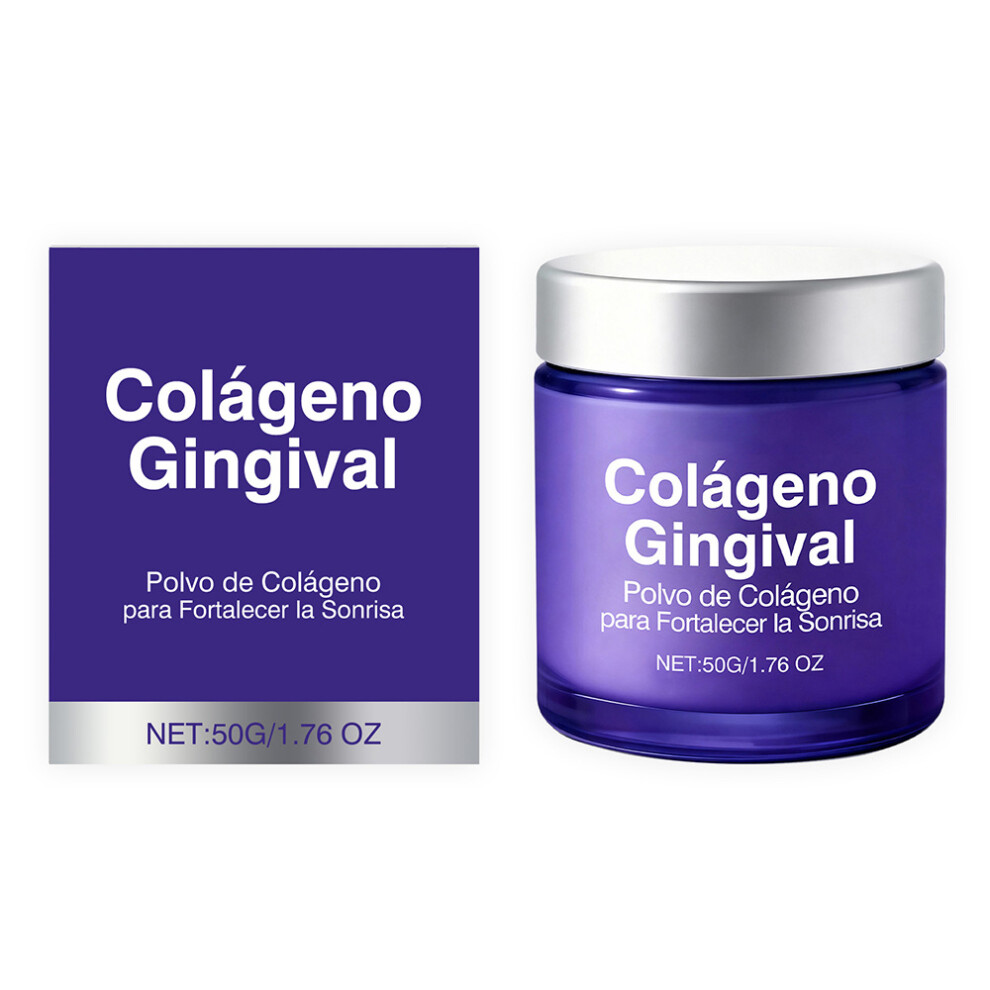Purple Custom Tooth Powder, Collagen Dental Care, Cleans Stains & Odor, Oem.