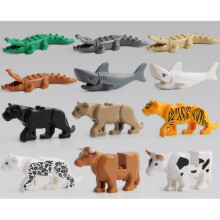 12PCS Animals Minifigure Building Block Kids Toy Christmas Gift