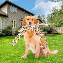 Robustes Seilspielzeug für Hunde mit starkem Kaudrang – ein strapazierfähiges Zerrspielzeug, geeignet für große, mittlere und kleine Hunde.