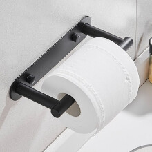 Porte-rouleau de papier toilette en acier inoxydable 304, un rouleau, argent