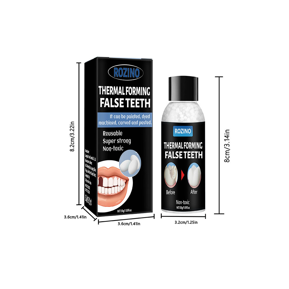 Moldable dental gum for gap filling, cavity repair, denture adhesive for e-commerce.