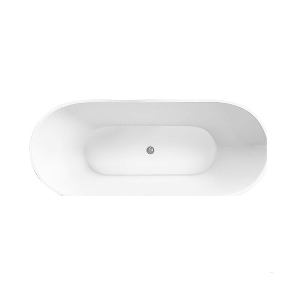 Balterley Modern Fluted Freestanding Bath, 1600 X 580 X 780Mm, White