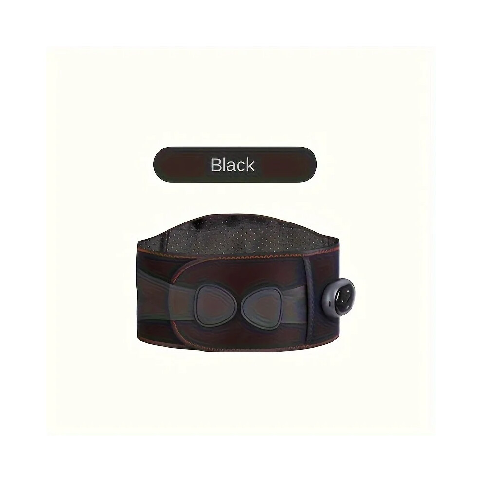 Stoyotu Black (Black) Wireless Heated Waist Belt Â 3 Heat & 3 Massage Modes Â Back Relax Massage Lumbar Support, Adjustable Abdominal Massage