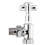 Balterley ANGLED VICTORIAN CROSS RADIATOR VALVES 1