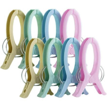 8-Piece Beach Towel Clips, Clothespins, Large Clothespins, Windbreak Clips, Plastic Clips, for Towels, Quilts, and Clothing