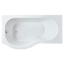 1500mm P shaped showerbath LH