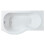Balterley 1500mm P shaped showerbath LH 1