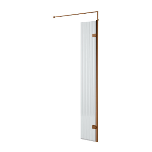 Balterley 1850 x 300 x 8mm Fluted Hinged Screen