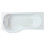 Balterley 1600mm P shaped showerbath LH 2