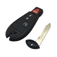 Autoschlüsselgehäuse (3+1 Tasten) Kompatibel mit Chrysler Black