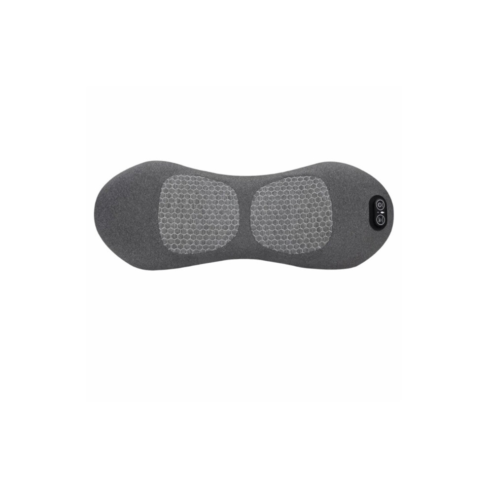 Stoyotu Grey (Grey) Heating Function 3-In-1 Back Massager Vibrating Massage Multi-Functional Electric Lumbar Support Pillow