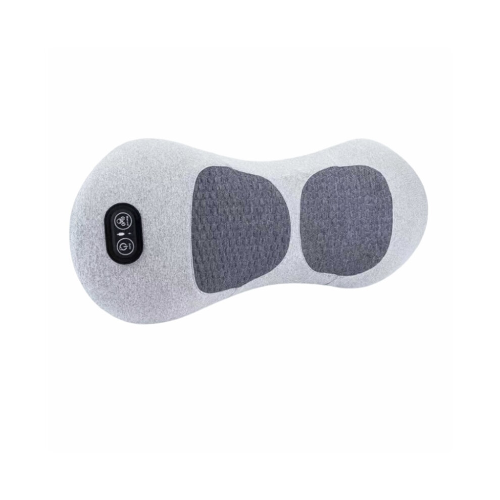 Stoyotu White (White) Heating Function 3-In-1 Back Massager Vibrating Massage Multi-Functional Electric Lumbar Support Pillow