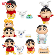 Crayon Shin Chan Shiro Collectible Figure Interactive Design Anime Enthusiasts