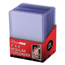 Jäykät suojat - Ultra Pro - Ylhäältä ladattava - 7,5 cm x 10 cm - 25 kpl pakkaus - Kirkas