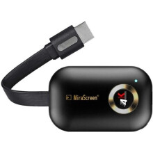 4K 5G WiFi HDMI -näyttövastaanotinsovitin, MiraScreen-suoratoistotelevisiotikkumuunnin, tukee Airplayta/Miracastia/DLNA:ta