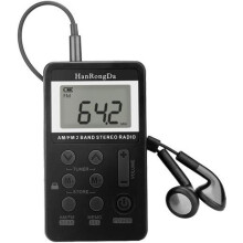 Kannettava radio - ONEVER - Mini AM/FM - Digitaalinen viritys - Sisäänrakennettu kaiutin - USB