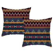 Etniset geometriset kuviolliset tyynynpäälliset - 2 kpl:n setti - WIRLSWEAL - 45x45cm - Monivärinen
