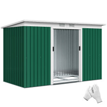 Caseta de Jardín Verde 280 x 130 x 172 cm