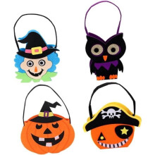 4-osaiset Halloween-karkkipussit, Herkkupussit lapsille, Karkkipussit lapsille, Lasten kori