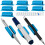 3-Pack Silicone Adhesive Pen Holder for Desk Blue 1