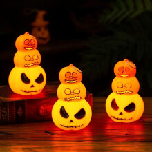 Aavemainen Halloween-kurpitsalyhty, Halloween-koriste, ulkokäyttöön tarkoitettu kurpitsalyhty, 3 kpl