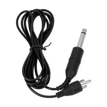 RCA Tattoo-Clip-Kabel Silikon/Legierung/Kupfer Schwarz