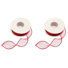 2Roules Ruban Large Pour Embellissement Cadeaux Bricolage