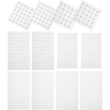 12Feuilles Perles Autocollantes Pour Embellissements