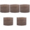 5Rouleaux Marron Grain Bois Adhésif Pour Bordures PVC 1