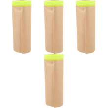 4Rouleaux Papier Masque Protection Auto Meuble Sol Couleur Kraft Clair