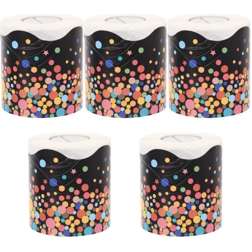 5Rouleaux Stickers Décoratifs Bordure Tableau Noir &