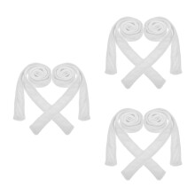 6Pcs White Flannel Bathrobe Belt Soft Spa Robe Waist Replacement Strap