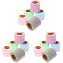 15Rouleaux De Ruban Organza Bleu Décoratif Pour Cadeau