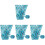4Rouleaux De Ruban Cristal Bleu Pour Décorations Variées 1
