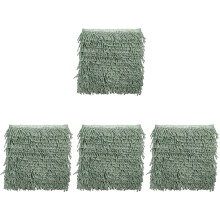 4Rouleaux Galon À Glands Vert Pour Rideaux Artisanat Décoratif