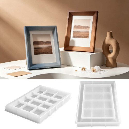 Reusable Silicone Frame Mold For Handmade Picture Displays And 1