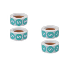 4Rouleaux Stickers Taille Ronds Vêtements Vert Qualité