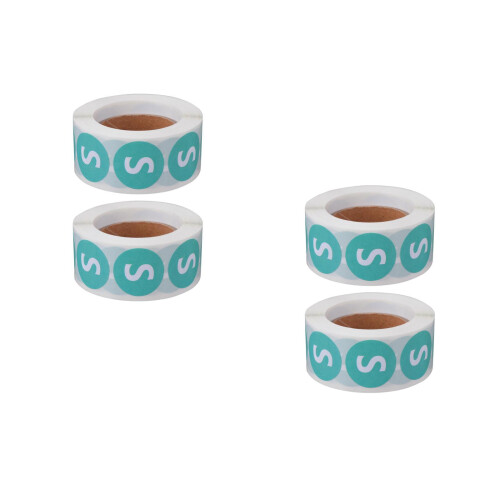 4Rouleaux Stickers Taille Ronds Vêtements Vert Qualité