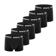 Bokserki męskie, bezpieczne i zapewniające wsparcie Black XL 6-pack