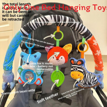 (Style F) Teething Unicorn Baby Toy With Plush Material For Car Seat And Decoration Crib