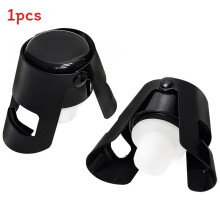 (PaintedBlack)Tappi Champagne Acciaio Inox Wine Saver per Festa e Casa Celebrazioni Speciali Giorno